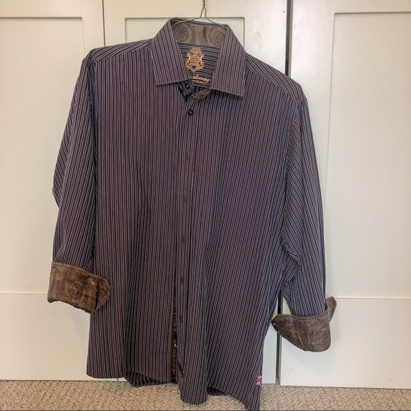 English Laundry Striped Long Sleeve Button Shirt - Picture 2 of 5